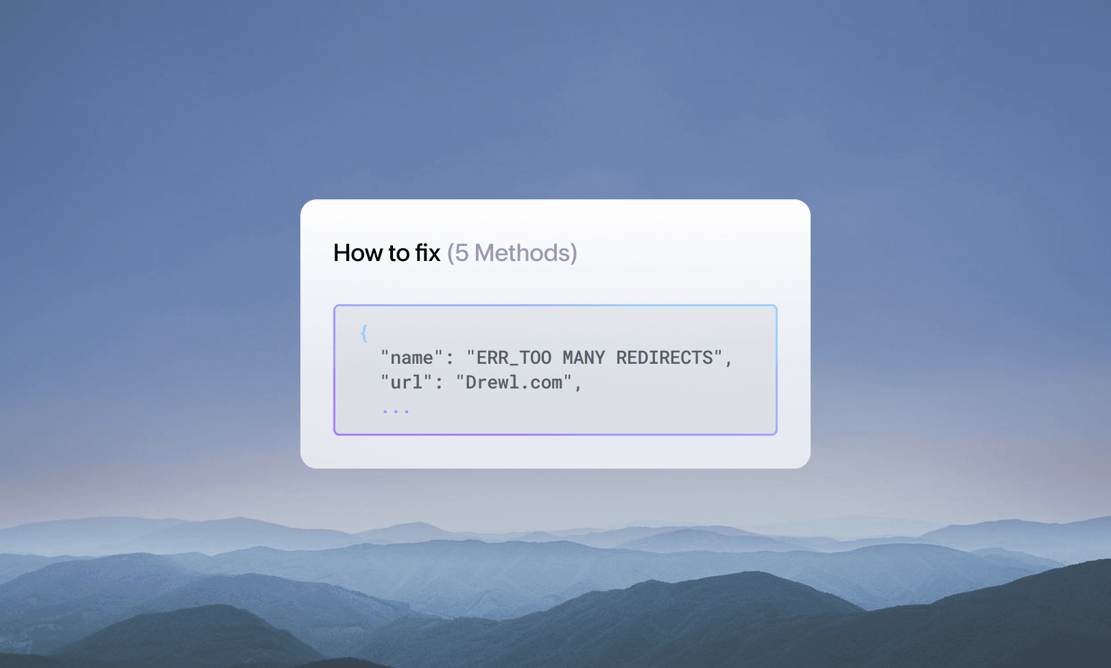 How to fix ERR_TOO MANY REDIRECTS (5 Methods) How to fix ERR_TOO MANY REDIRECTS (5 Methods)