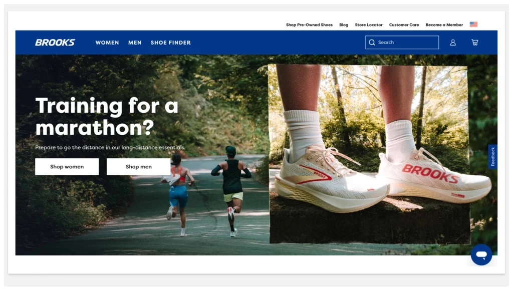Brooks Running's website.